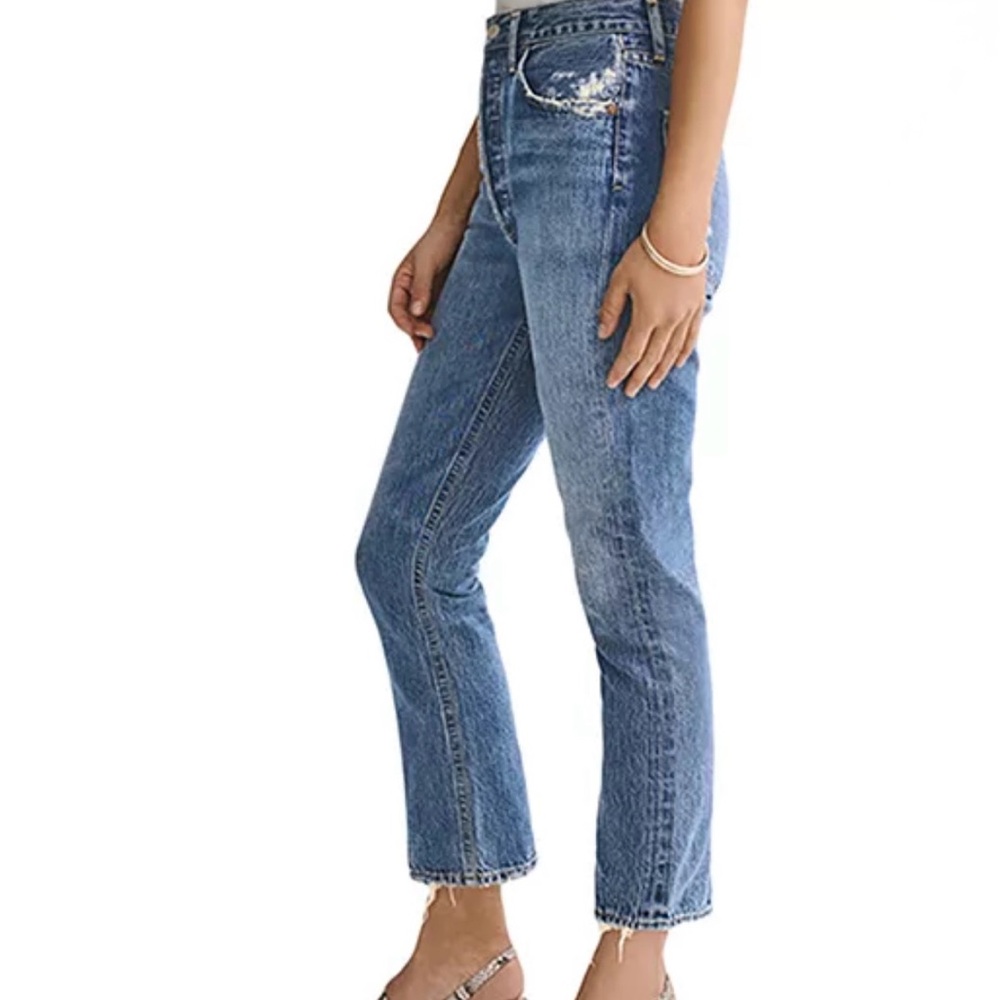 AGOLDE Riley Straight Crop Jeans Frequency